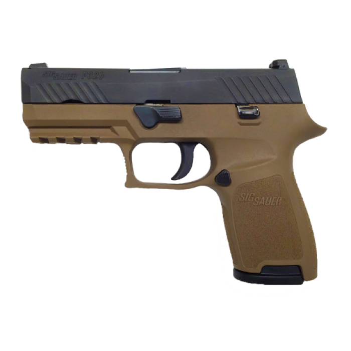 Sig Sauer Pistol P320 Compact 9mm FDE Frame Contrast Sights 320C-9-T-FDE