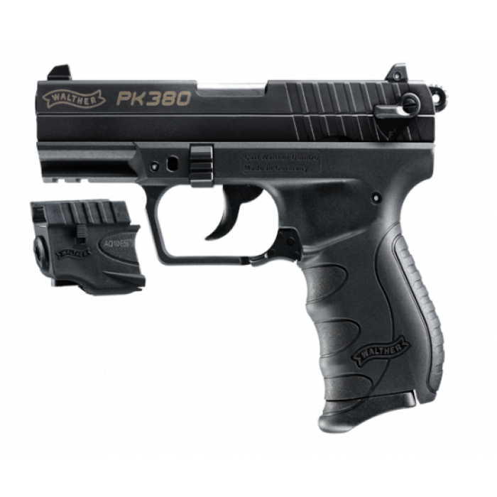 Walther PK380 .380 ACP, Laser 3.7" Barrel 8 Round, 1 Mag