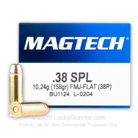 Magtech 38spl 158gr Fmj 1000rd Cs