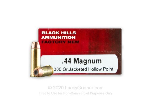 44 Mag - 300 Grain JHP - Black Hills - 50 Rounds