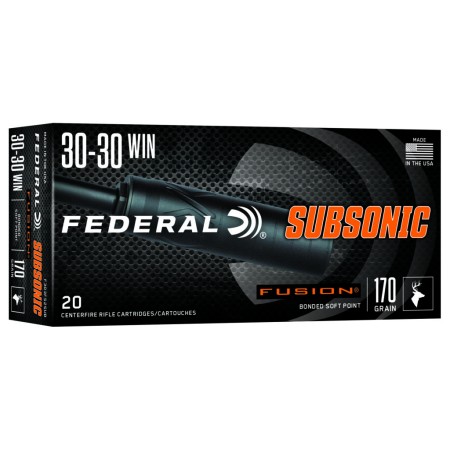 Federal F3030FS2SUB   30-30Win 170gr Fusion Soft Point 20 Per Box/10 Case