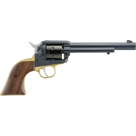 Ruger Wrangler .22lr 6.5" 6rd Midnight Blue Brass Grip Frame