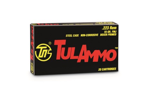 TulAmmo, .223 Remington, FMJ, 55 Grain, 1,000 Rounds