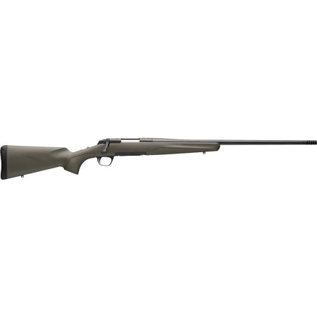 Browning 035597299 X-Bolt Hunter 6.8 Western 3+1 24" Matte Black Fluted Threaded Barrel, Matte Blued Drilled & Tapped/X-Lock Mount Steel Receiver, OD Green Fixed Synthetic Stock