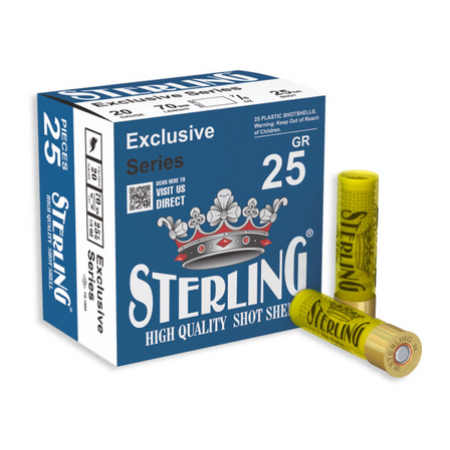 Sterling Exclusive 20 Gauge 25 GR #8 25 Box BOX25 UPC: 8698779960902