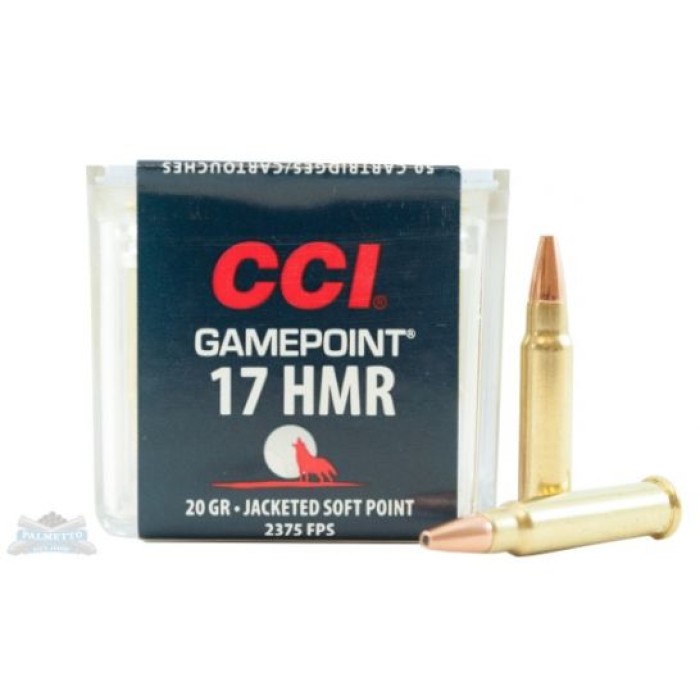 CCI .17 HMR 20gr JHP Gamepoint Ammunition 50rds - 0052