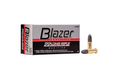 CCI Blazer .22 Long Rifle 40gr Solid Ammunition 500rds (10 Boxes of 50) - 0021