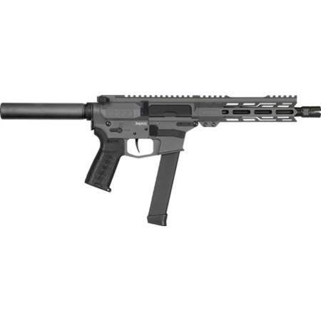 CMMG Banshee MKGs 9mm 8" AR Pistol, Tungsten Gray - High-Performance, Precision and Modern - 99AE80FTNG