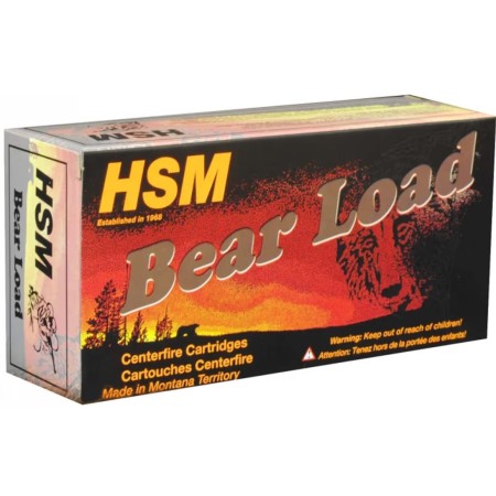 HSM BEAR LOAD 45-70 350GR JFP RIFLE AMMUNITION 20rd BOX