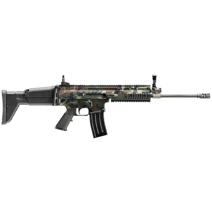 FN 3810169901 SCAR 16S 5.56x45mm NATO Woodland Camo Rifle