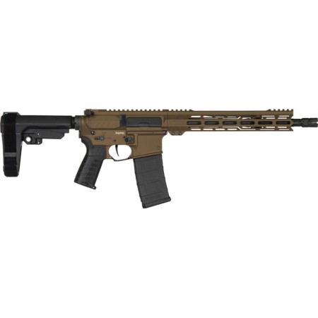 CMMG Banshee Mk4 5.56 12.5in 30rd Midnight Bronze Pistol w/ Ripbrace (55AC20A-MB)
