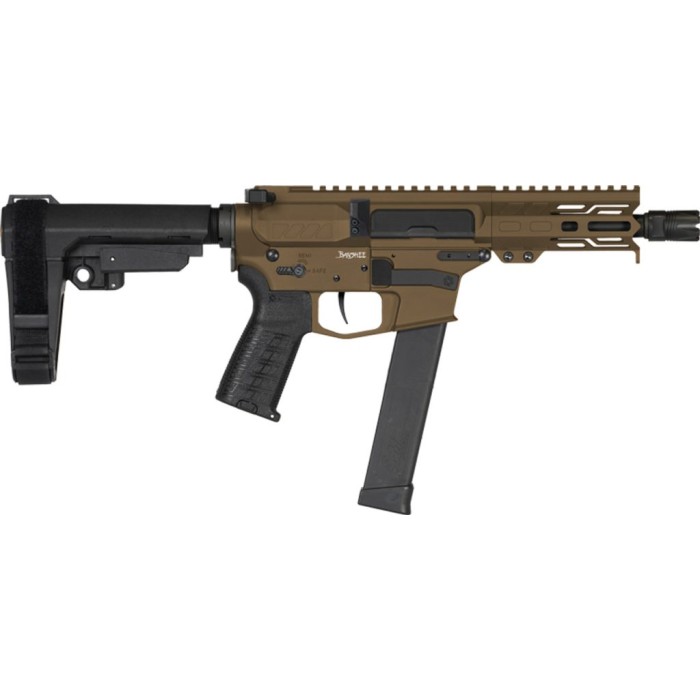 CMMG Banshee MKG .45 ACP 5" AR Pistol, Midnight Bronze - Compact AR Pistol, with High-Performance and Stylish Finish - 45AB70FMB