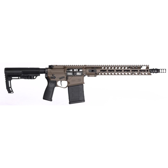 Rogue Di 13.75" 20 Round 308 Winchester AR10 Semi Auto Rifle - Patriot Brown