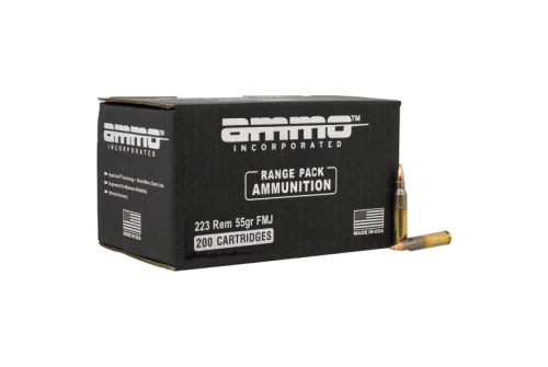 Ammo Inc 55gr .223 Rem FMJ Ammo, 200rd - 223055FMJ-A200