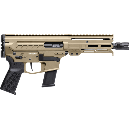 CMMG 45A4C0FCT Coyote Tan Dissent MKG 45 ACP Semi Automatic AR-15 Pistol