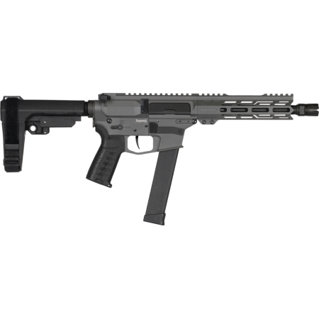 CMMG Banshee MKG .45 ACP 8" AR Pistol, Tungsten Gray - High-Caliber Compact Pistol - 45AF30FTNG