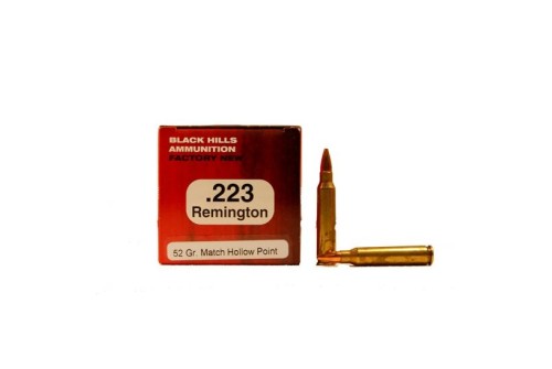 Black Hills 223 Remington 52gr Match Hollow Point Ammunition 50rds - M223N3