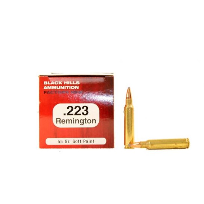 223 Rem - 55 Grain SP - Black Hills Ammunition - 50 Rounds