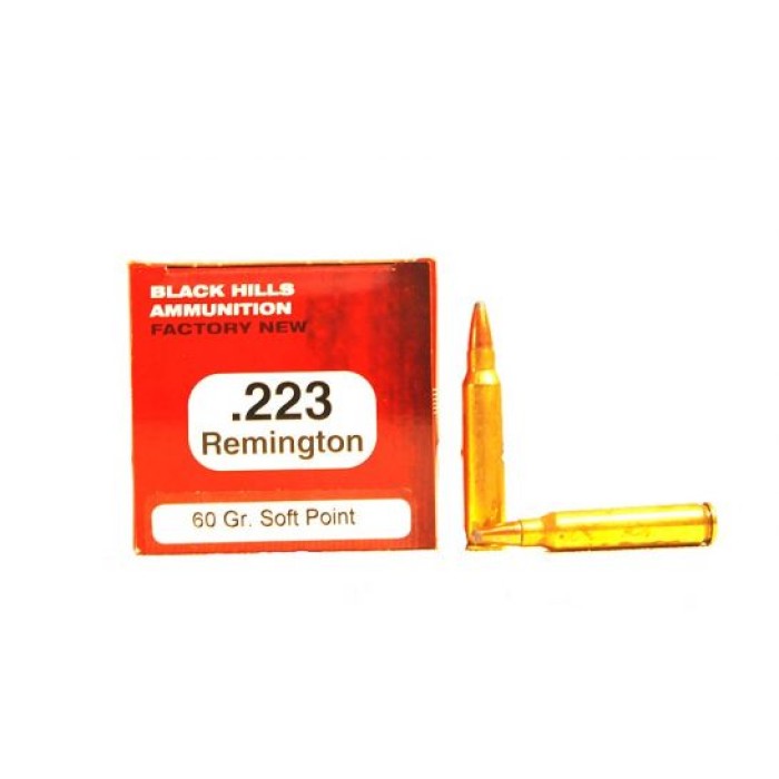 223 Rem - 60 Grain SP - Black Hills Ammunition - 1000 Rounds