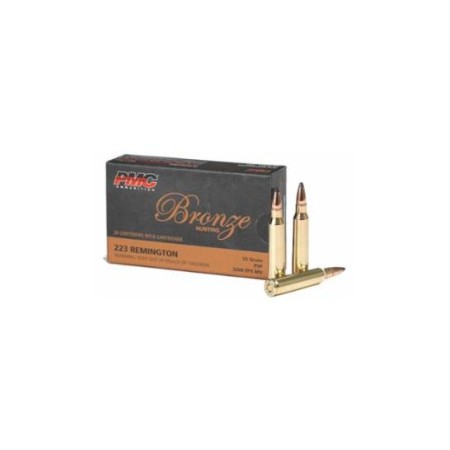 PMC Bronze 223 Remington 55gr SP Ammunition 20rds - 223SP