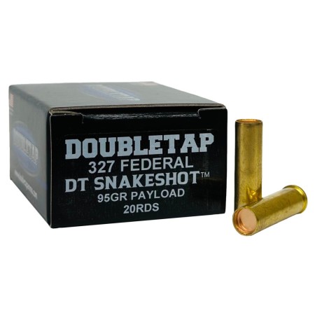 Double Tap Snakeshot Handgun Ammunition .327 Fed Mag 95gr #9 1000 fps 20/ct