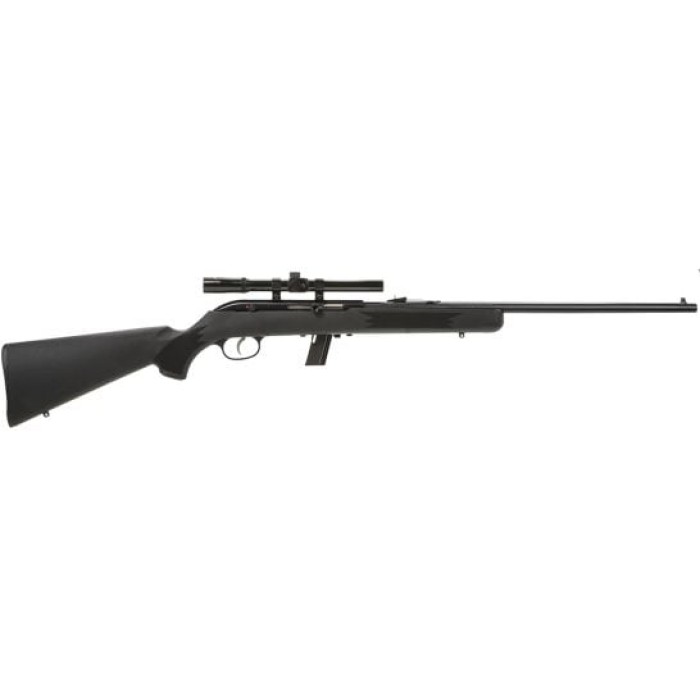 Savage Arms 40000 64 Fxp 22 LR Caliber With 10+1 Capacity, 21" Barrel, Matte Blued Metal Finish, Matte Black Synthetic Stock & NO Accutrigger Right Hand (Full Size) Includes 4X15mm Scope