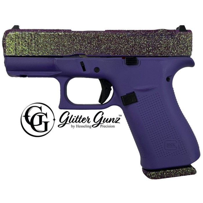 GLOCK 43X MOS 9MM 3.41 GLITTER GUNZ JOKER