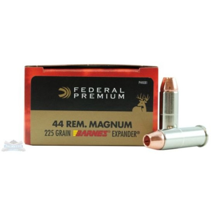 Federal .44 Mag 225gr Barnes Expander 20 Rounds Ammunition - P44XB1