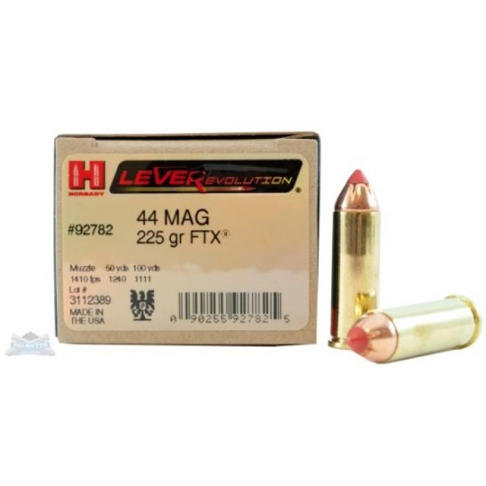 Hornady 44 Magnum 225gr FTX LeverEvolution Ammunition 20rds - 92782