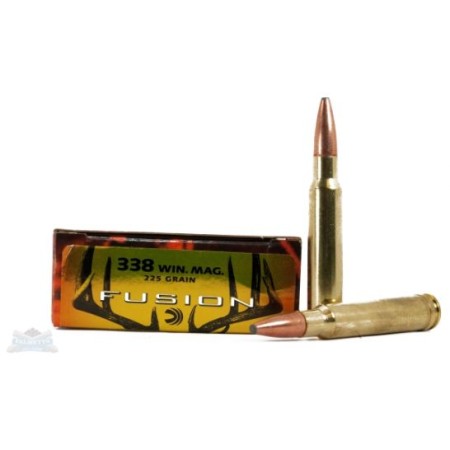 Federal 338 Winchester Magnum 225gr Fusion Ammunition 20rds - F338FS1