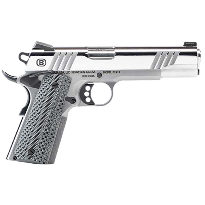 Bersa B1911 45 ACP Pistol with 5" Stainless Steel Barrel - B19117050PMBG