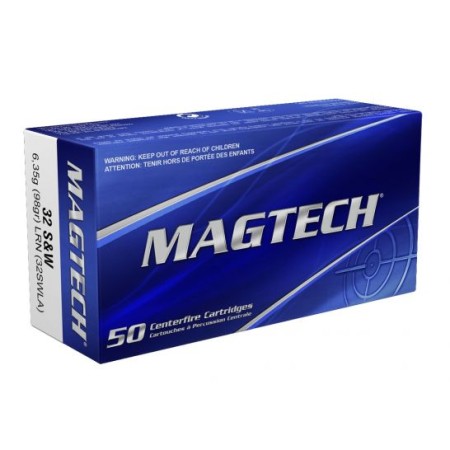 32 S&W Long - 98 Grain LRN - Magtech - 50 Rounds