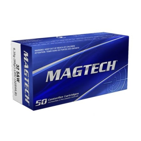 Magtech 32 S&W Long 98gr LWC  Ammunition 50rds - 32SWLB