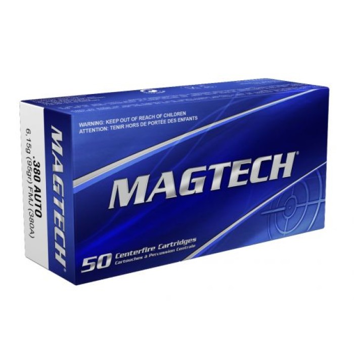 Magtech 380 Auto/ACP 95gr FMJ Ammunition 50 rds - 380A