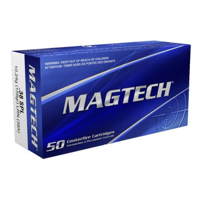 Magtech 38 Special 158gr LRN Ammunition 50rds - 38A