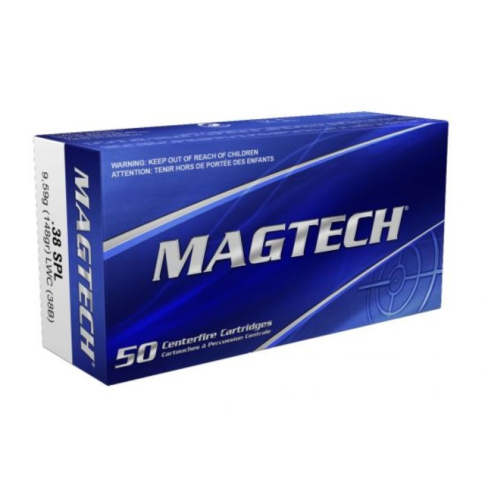 Magtech 38 Special 148gr LWC Ammunition 50rds - 38B