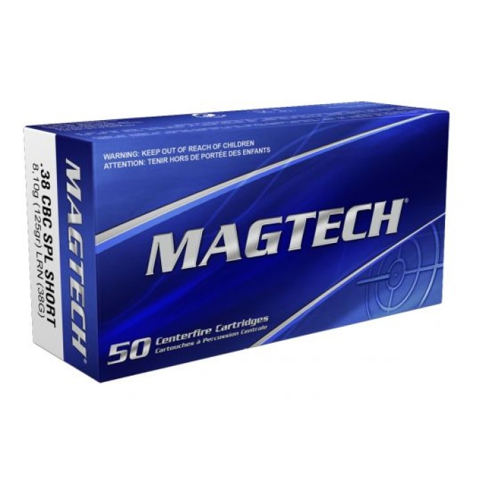 Magtech 125gr LRN 38 Special Short Ammo, 50 rds/box - 38G