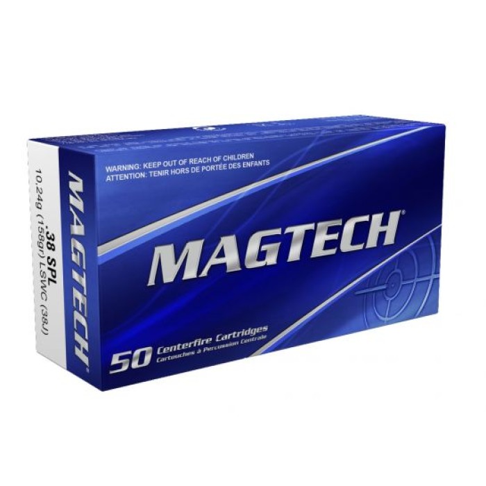 Magtech 38 Special 158gr LSWC Ammunition 50rds - 38J