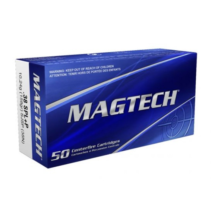 Magtech .38 Special 158gr SJSP Flat 50 Rounds Ammunition - 38N