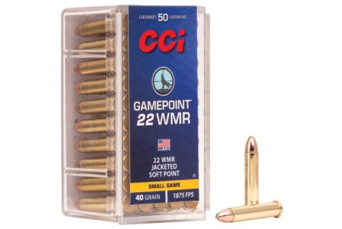 CCI .22 WMR 40gr JSP GamePoint Ammunition 50rds- - 0022