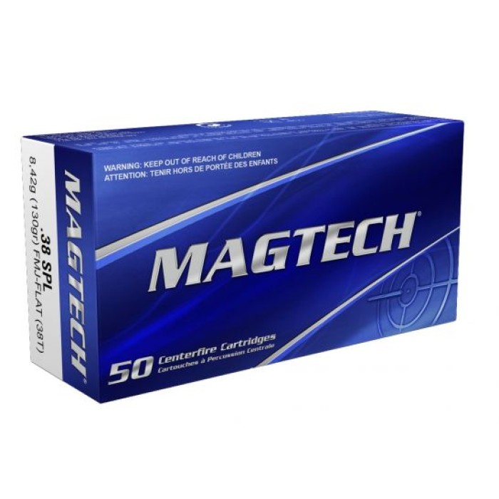 Magtech 38 Special 130gr FMJ Ammunition 50rds - 38T