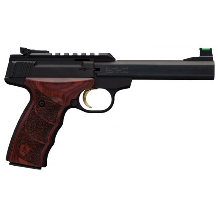 Browning Buck Mark Plus Rosewood UDX 22 LR Pistol 10 Round, Matte Blue - 051533490