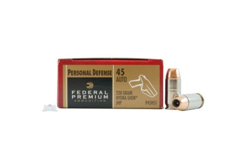 Federal 45 Auto/ACP 230gr Hydra-Shok Ammunition 20rds - P45HS1