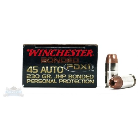 Winchester 45 Auto/ACP 230gr PDX1 Ammunition 20rds - S45PDB