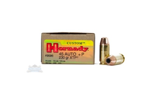 Hornady 45 ACP +P 230 gr XTP Custom Pistol Ammunition 20rds - 9096