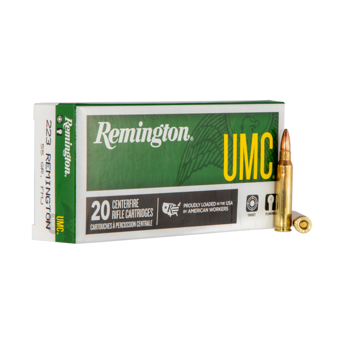 Remington Ammunition L223R3 UMC .223 Rem 55gr FMJ Rifle Ammo - 200 Rounds - Dirty Bird Industries