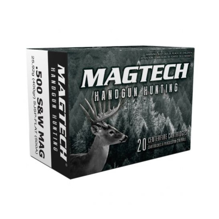 Magtech 500 S&W Magnum 400gr SJSP FP Ammunition 20rds - 500A