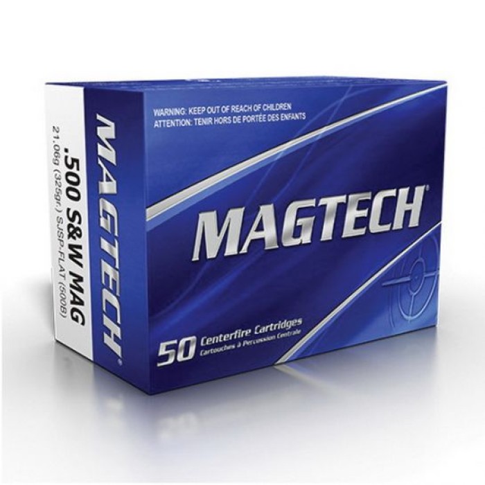 Magtech 500 S&W Magnum 325gr SJSP FP Ammunition 20rds - 500B