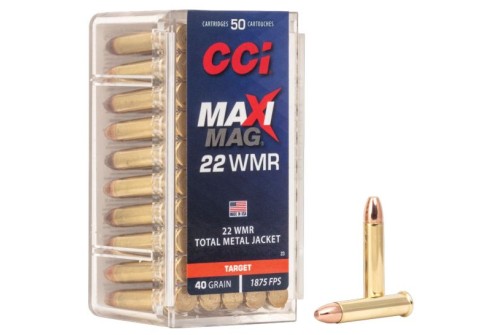 CCI Ammunition Maxi-Mag Brass .22 Mag 40-Grain 50-Rounds TMJ