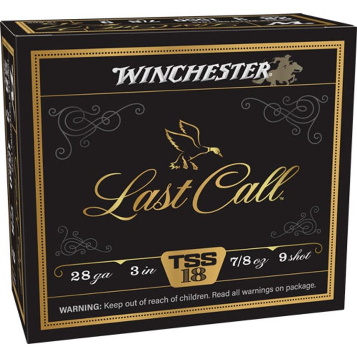 Winchester Last Call 28 Ga, 3", 7/8oz Tungsten 9 Shot, 10/Box